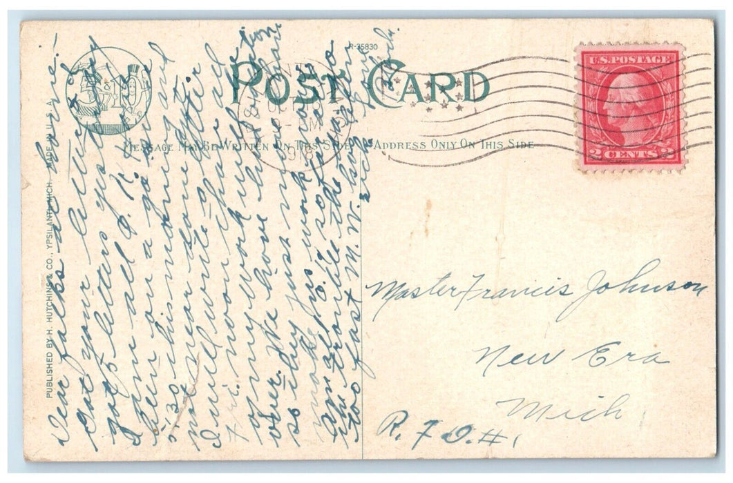1918 Exterior View Cleary College Building Ypsilanti Michigan MI Posted Postcard