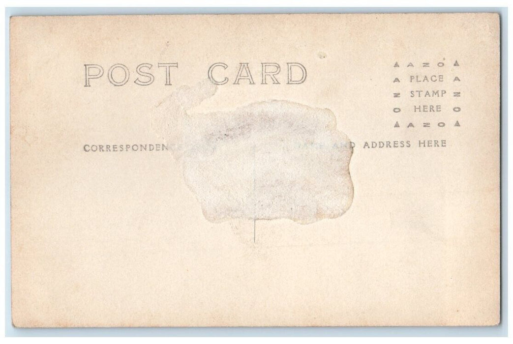 c1910's Car Ferry Chief Wawatam In Ice Johnson Mackinaw MI RPPC Photo Postcard
