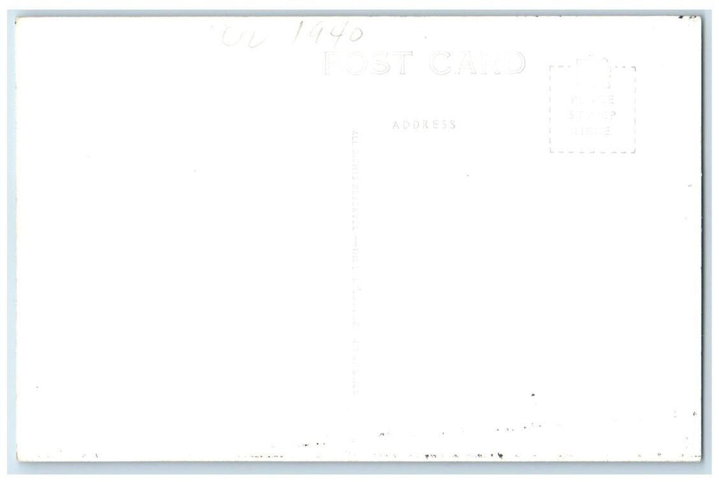 1940 Railway Ferry Steamer Docking St. Ignace MI Chief Ship RPPC Photo Postcard