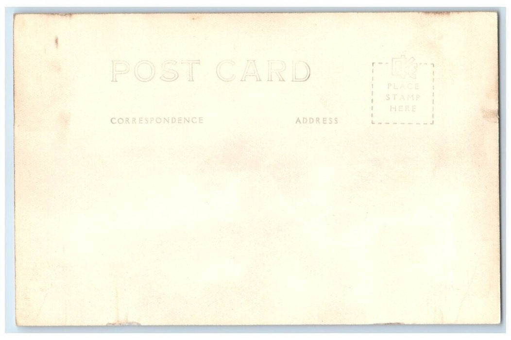 c1940's Steamer Railway Ferry Sainte Marie Mackinaw MI RPPC Photo Postcard