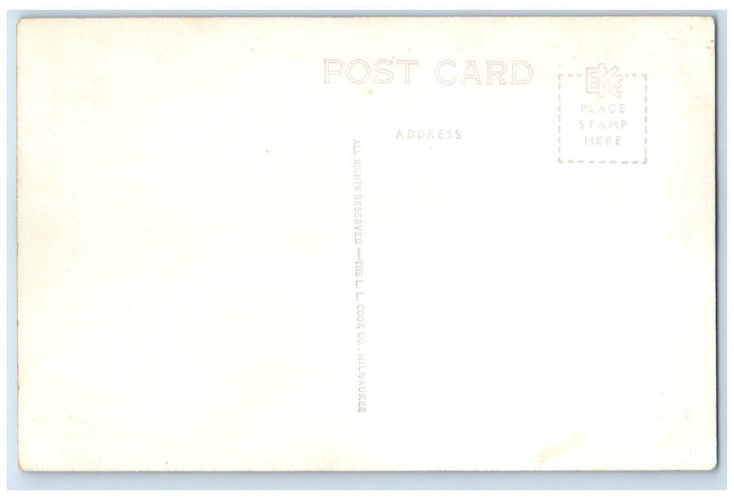 c1940's SS South American Ship Houghton County Hancock MI RPPC Photo Postcard