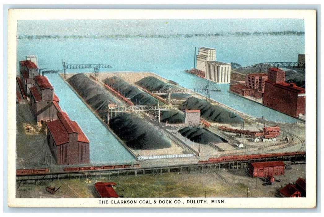 c1930's The Clarkson Coal & Dock Co. Duluth Minnesota MN Vintage Postcard