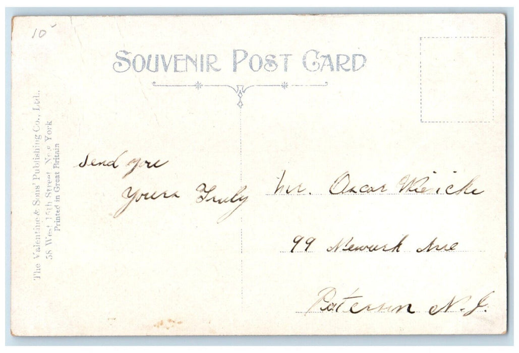 c1910's USS Kearsarge Steamer Ship Paterson NJ Posted Antique Postcard