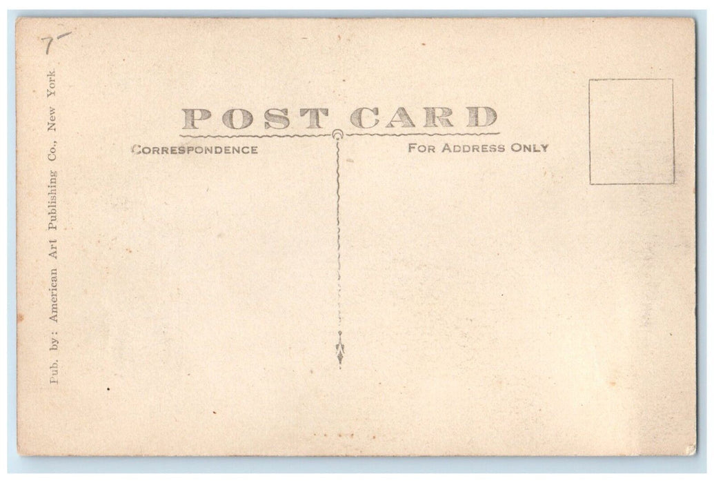 c1910's USS Leviathan Steamer Ship Scene Unposted Antique Postcard