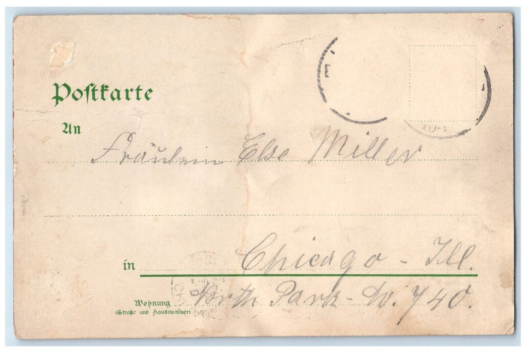 1905 Greetings from The Gosen-Schanke Leipzig Eutritzsch Germany Postcard