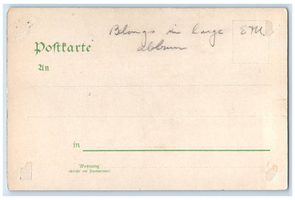 c1905 Wine Beer Gruss Aus Der Gosenschanke Leipzig-Eutritzsch Germany Postcard