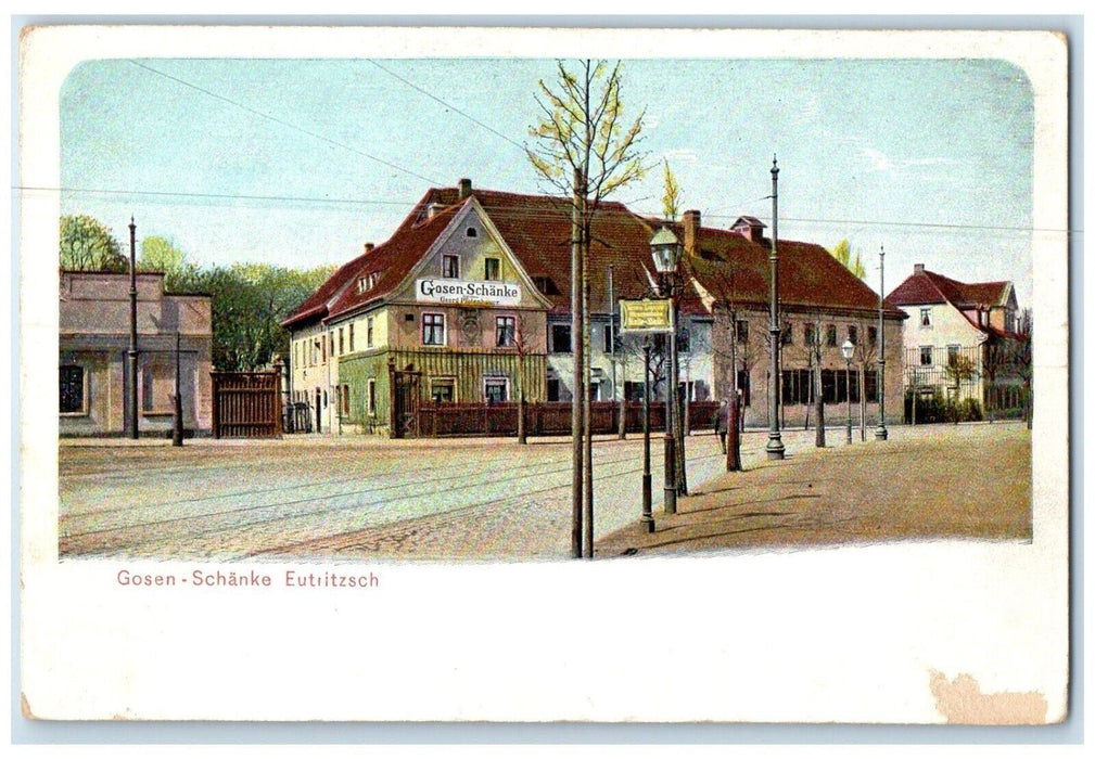 c1910 View of Gosen-Schanke Building Eutritzsch Germany Unposted Postcard