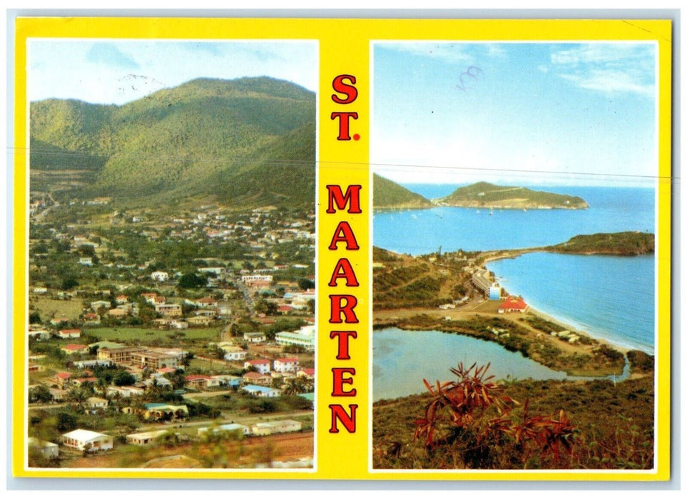 c1980's Philipsburg and Little Bay Beach and Resort St. Maarten Postcard