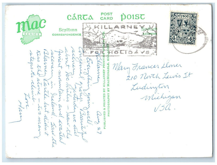 c1920's Turnpike Rock and Auger Lake Gap of Dunloe Killarney Ireland Postcard