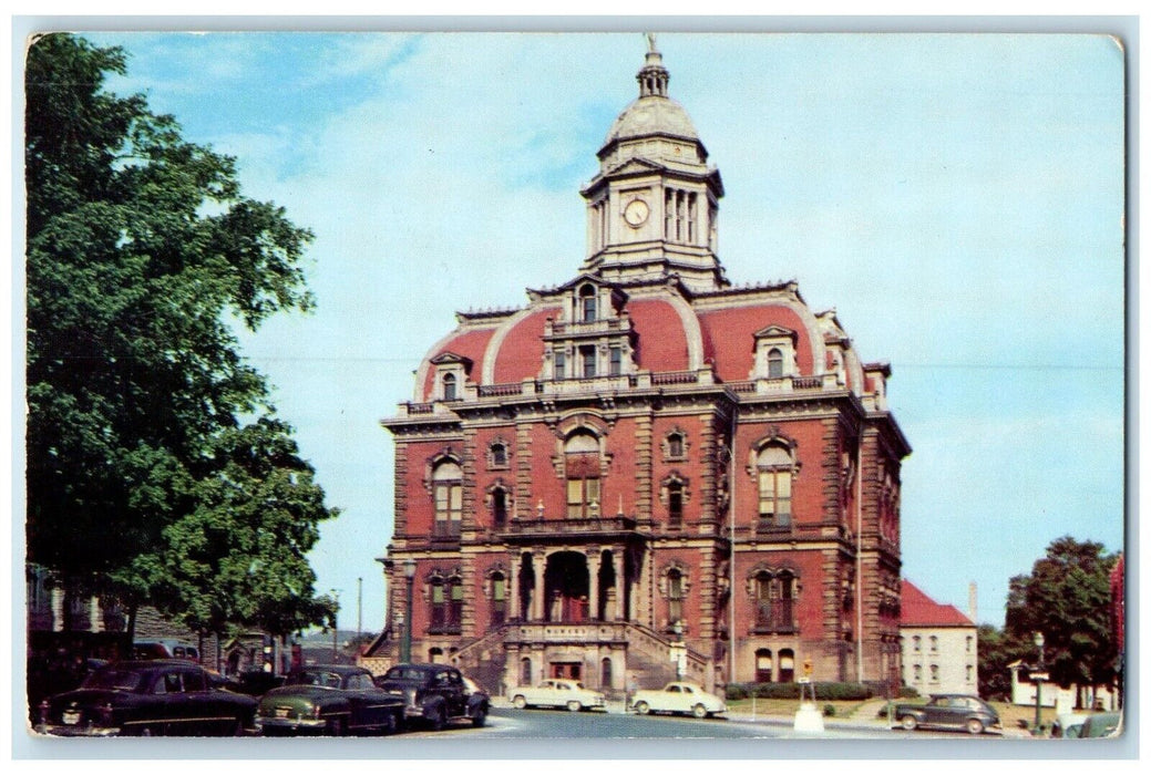 c1960 Richland County Courthouse Public Square Exterior Mansfield Ohio Postcard