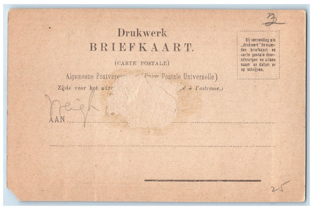 c1905 Cheese Market Stadswaag Hoorn Netherlands Unposted Antique Postcard