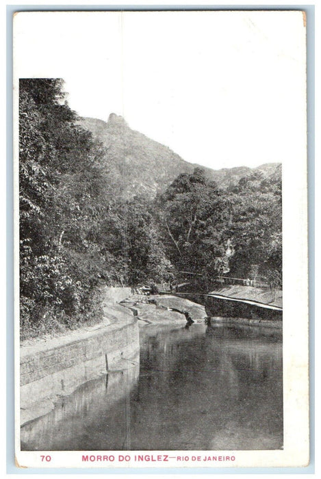 c1905 Morro Do Inglez Rio De Janeiro Brazil Unposted Antique Postcard