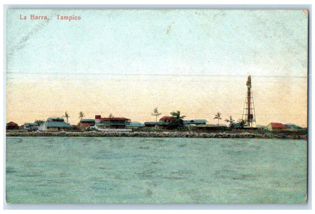 c1910 River View La Barra Tampico Tamaulipas Mexico Unposted Antique Postcard