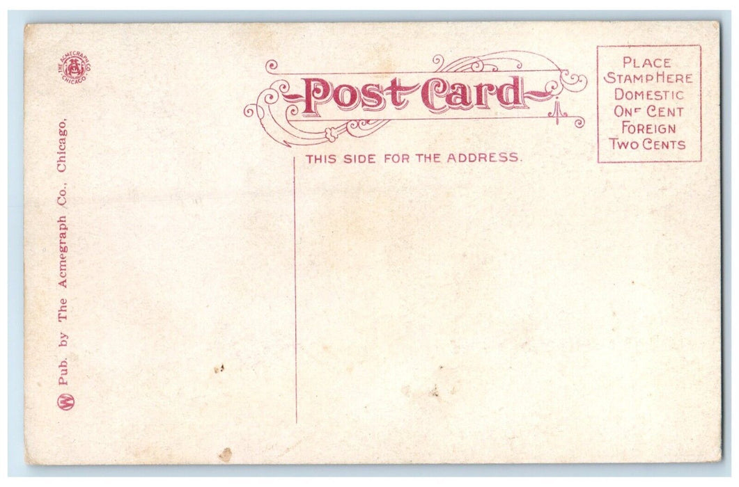 1910 Drive Swinney Park Classic Cars Road Fort Wayne Indiana IN Antique Postcard