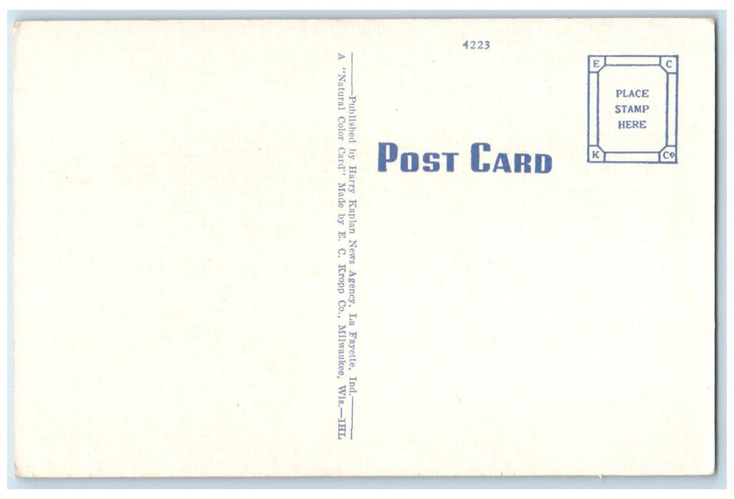 c1940 Agricultural Building Purdue University Lafayette Indiana Vintage Postcard
