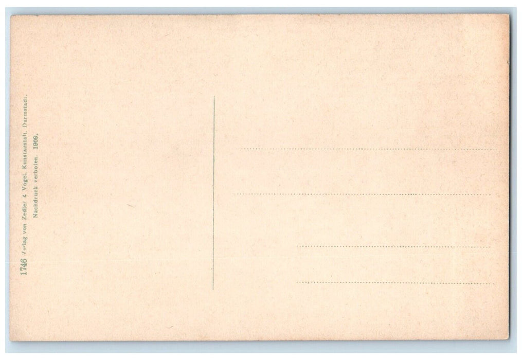 c1910 Fountain Buildings Schillerhaus M. Gansebrunnen Weimar Germany Postcard