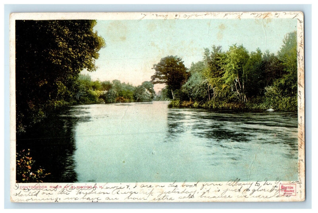 1907 Contoocook River At Elmwood New Hampshire NH Posted Antique Postcard