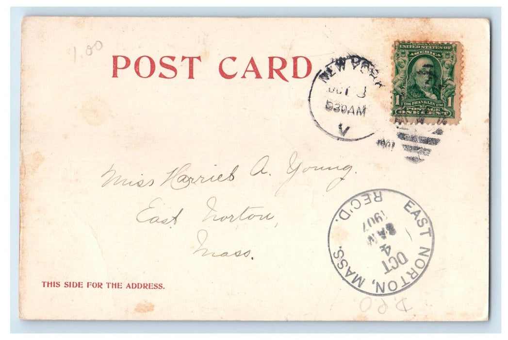 1907 Contoocook River At Elmwood New Hampshire NH Posted Antique Postcard