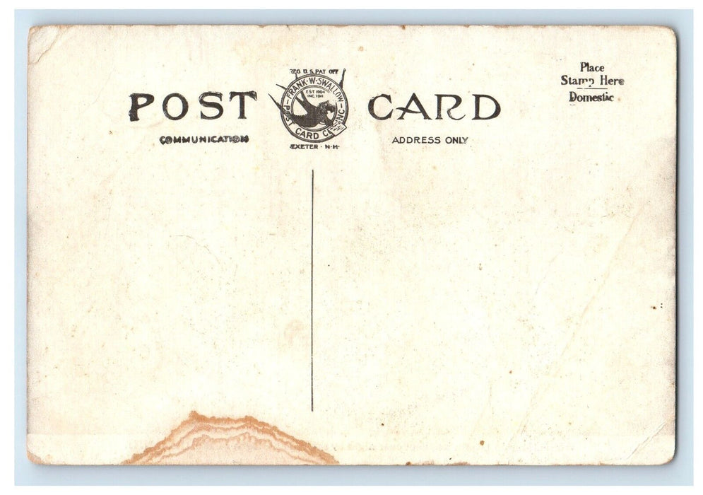 c1910's Hannah And Dustin Over Night Beaver Lake Derry New Hampshire NH Postcard