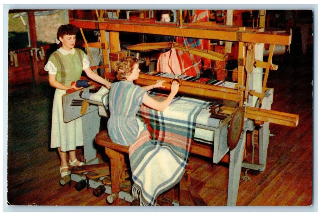 c1950's Country's Largest Hand Weavers Churchill Weavers INC. Berea KY Postcard