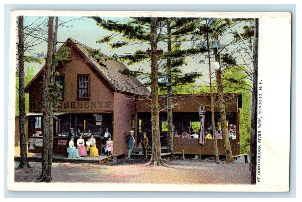 c1905 At Contoocook River Park Concord New Hampshire NH Antique Postcard