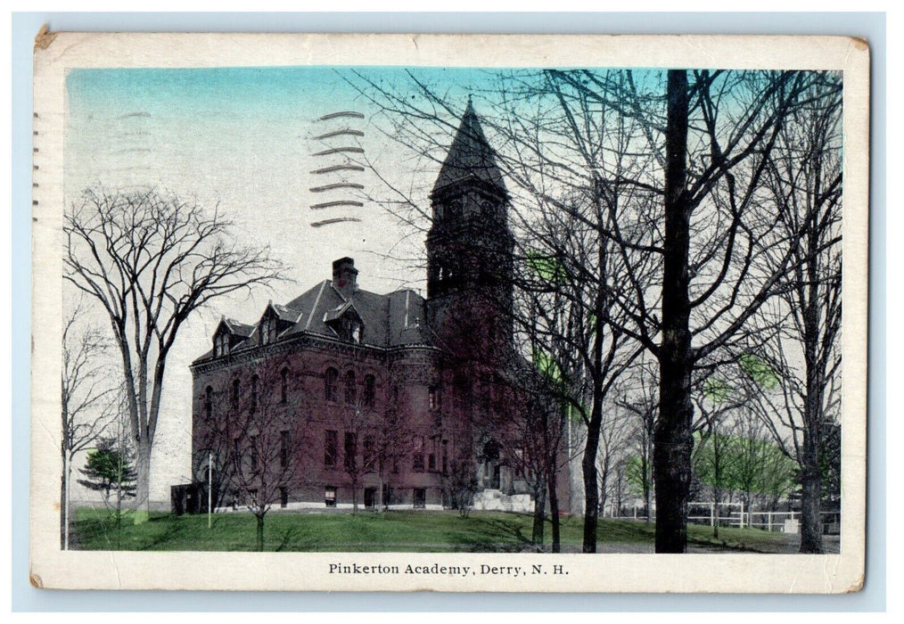 1940 Pinkerton Academy Building Derry New Hampshire NH Posted Vintage Postcard