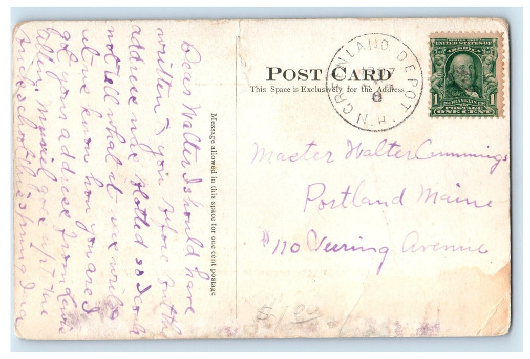 1907 Wenworth Hospital Building Dover New Hampshire NH Unposted Antique Postcard