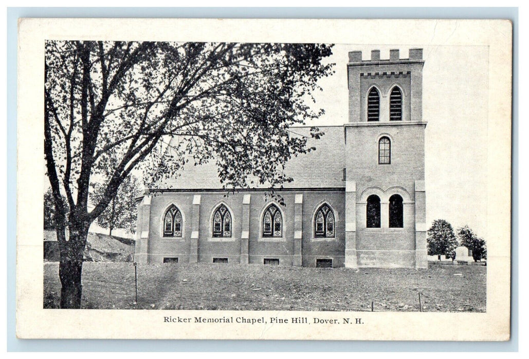 c1910's Ricker Memorial Chapel Pine Hill Dover New Hampshire NH Antique Postcard