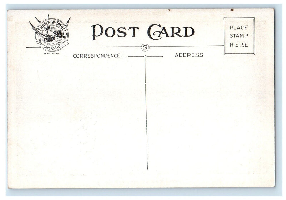c1910's School Street View Dirt Road Cornish Flat New Hampshire NH Postcard