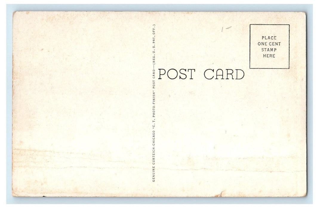 c1930's Woodman Institute Street View Dover New Hampshire Vintage Postcard
