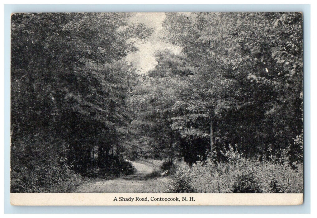 1921 View Of A Shady Road Contoocook New Hampshire NH Posted Vintage Postcard