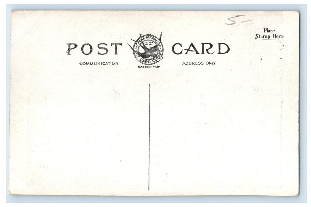 c1910's Adams Memorial Building Street View Derry New Hampshire NH Postcard