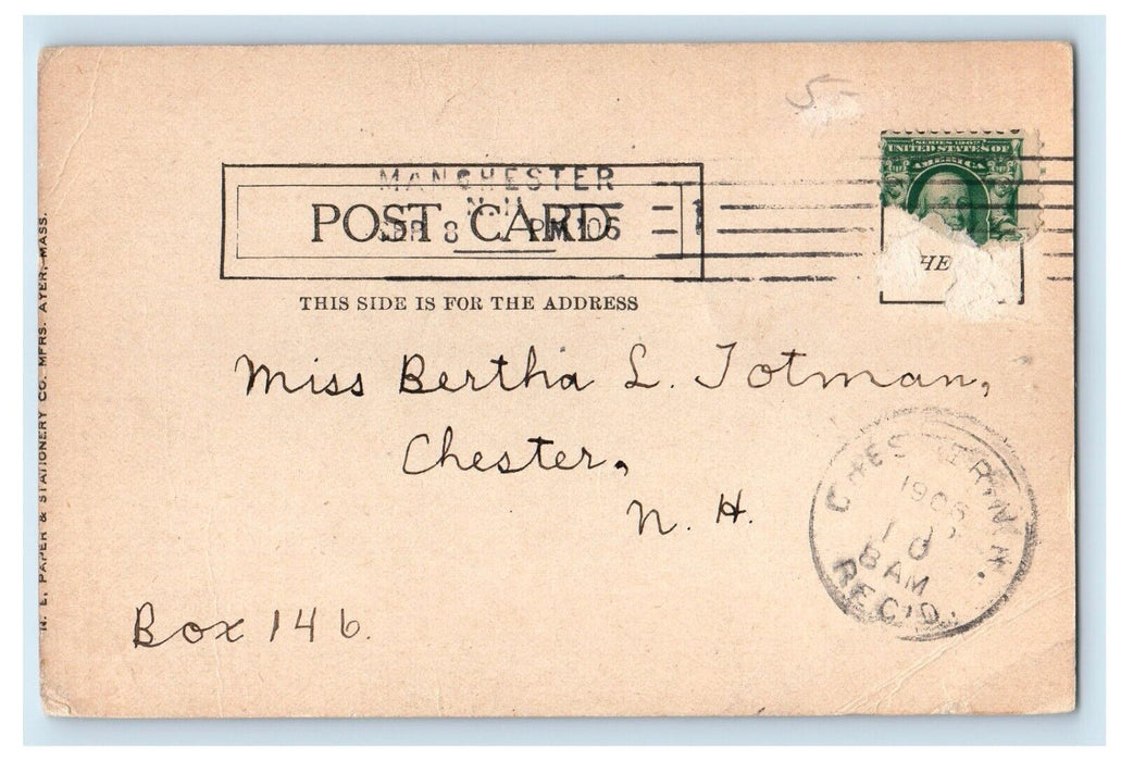 1906 Pinkerton Academy Building Campus Derry New Hampshire NH Antique Postcard