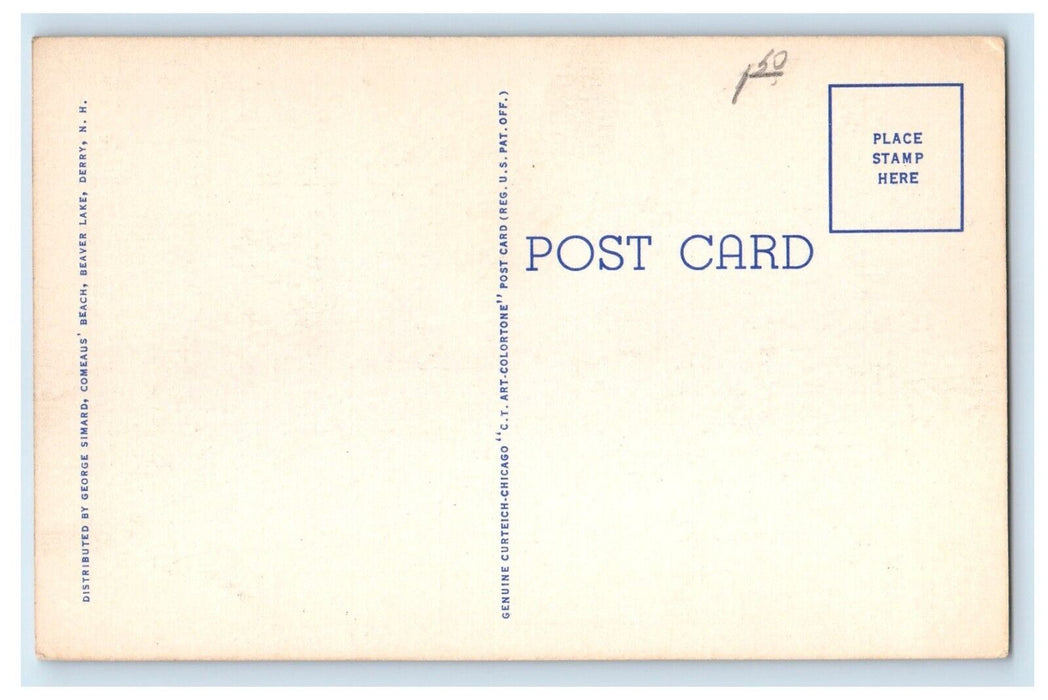 c1930's Mac Gregor Library And Post Office Derry New Hampshire NH Postcard