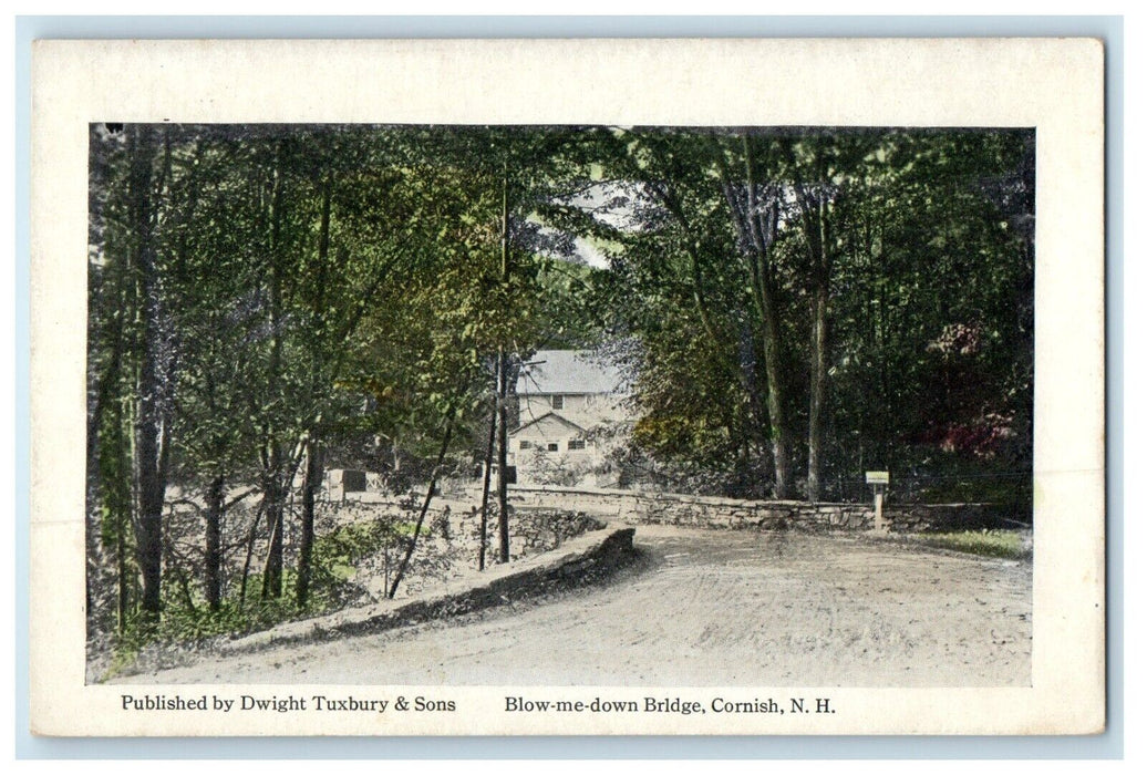 c1910's Blow Me Down Bridge Cornish New Hampshire NH Posted Antique Postcard