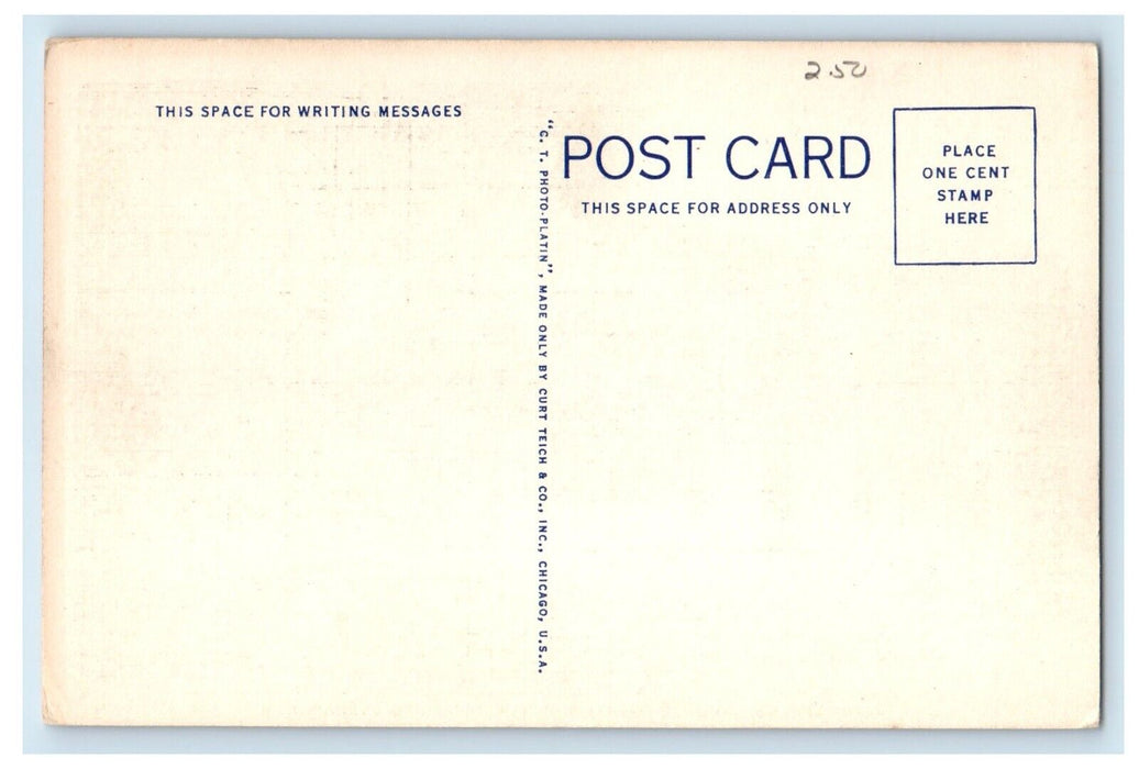 c1930's Alpha Kappa Pi House University Of New Hampshire Durham NH Postcard