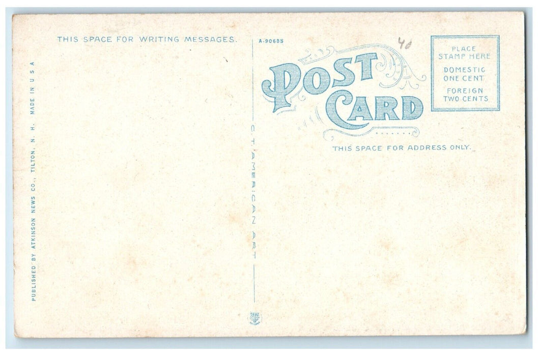 c1910s Post Office & City Hall Building Berlin New Hampshire NH Vintage Postcard