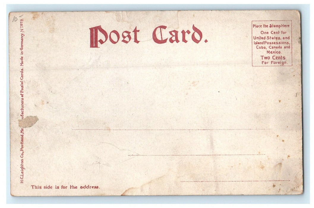 c1906 The Mills from Duck Bridge, Lawrence, Massachusetts MA Antique Postcard