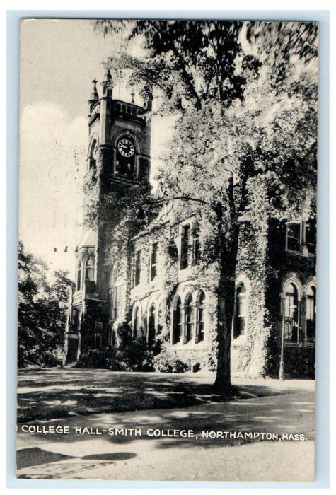 1943 College Hall, Smith College, Northampton Massachusetts MA Posted Postcard