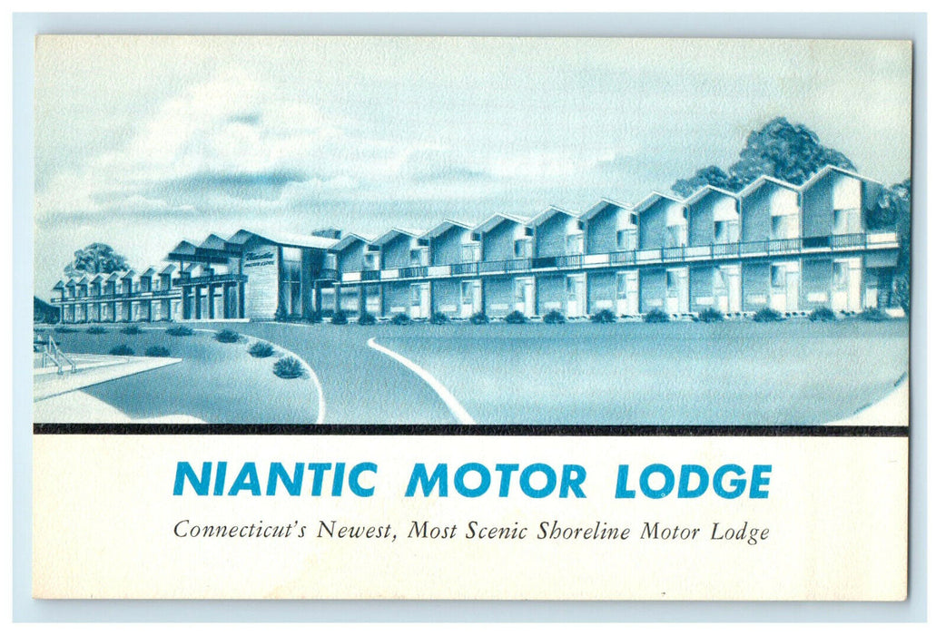 c1940s Niantic Motor Lodge, Connecticut Turnpike Niantic Connecticut CT Postcard