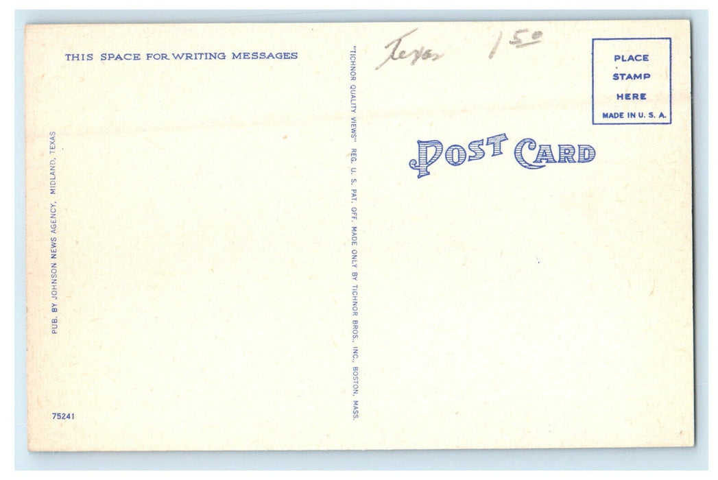c1940s Black Gold Rich Odessa Oil Field Odessa Texas TX Unposted Postcard