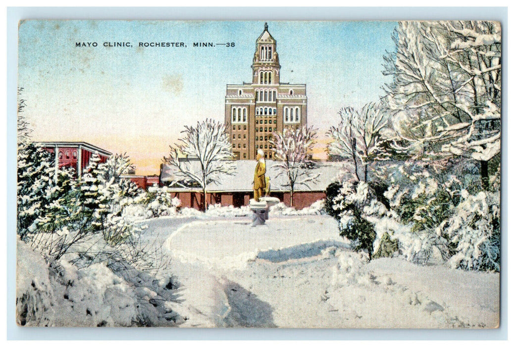 1942 Mayo Clinic Rochester Minnesota MN Posted Vintage Postcard