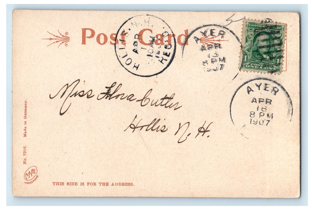 1907 View of Buildings in University of Maine Orono Hollis NH Ayer MA Postcard