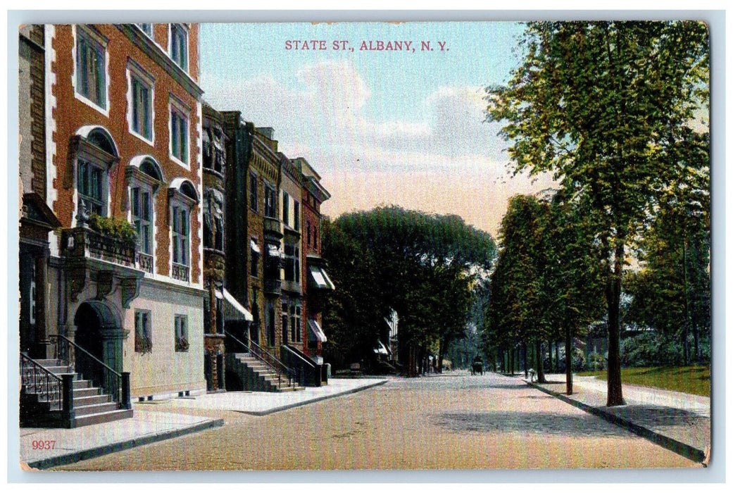 c1910 State Street Albany New York NY Unposted AC Bosselman & Co. Postcard