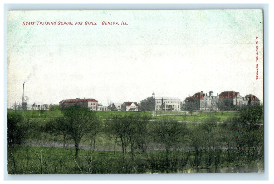 c1910's State Training School For Girls Geneva Illinois IL Antique Postcard