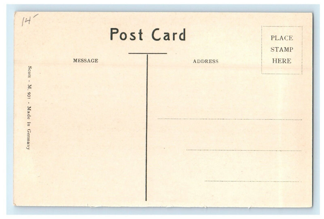c1917 Hopkins Academy, Hadley, Massachusetts MA Antique Postcard