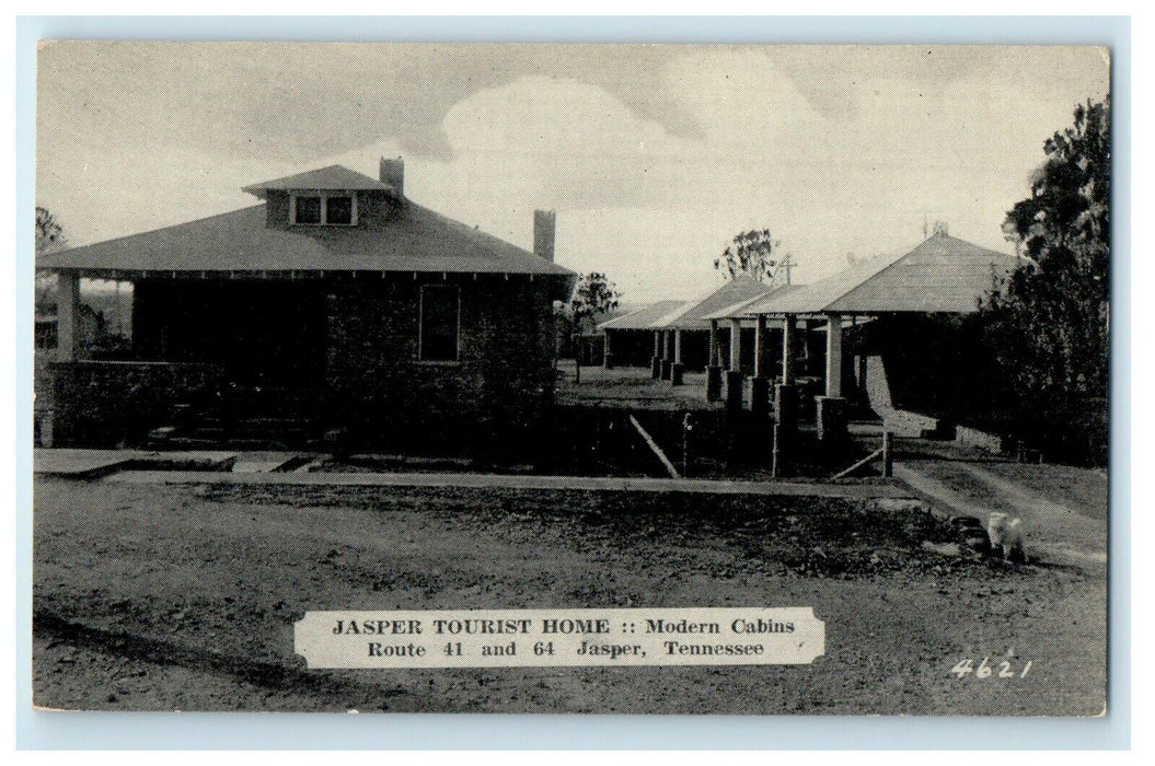 c1930's Jasper Tourist Home Modern Cabins Jasper Tennessee TN Vintage Postcard