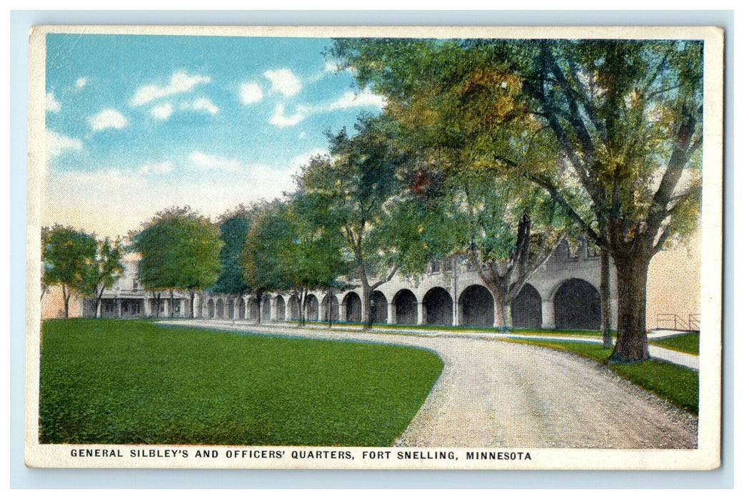 c1920s General Silbley's & Officers Quarters Fort Snelling Minnesota MN Postcard