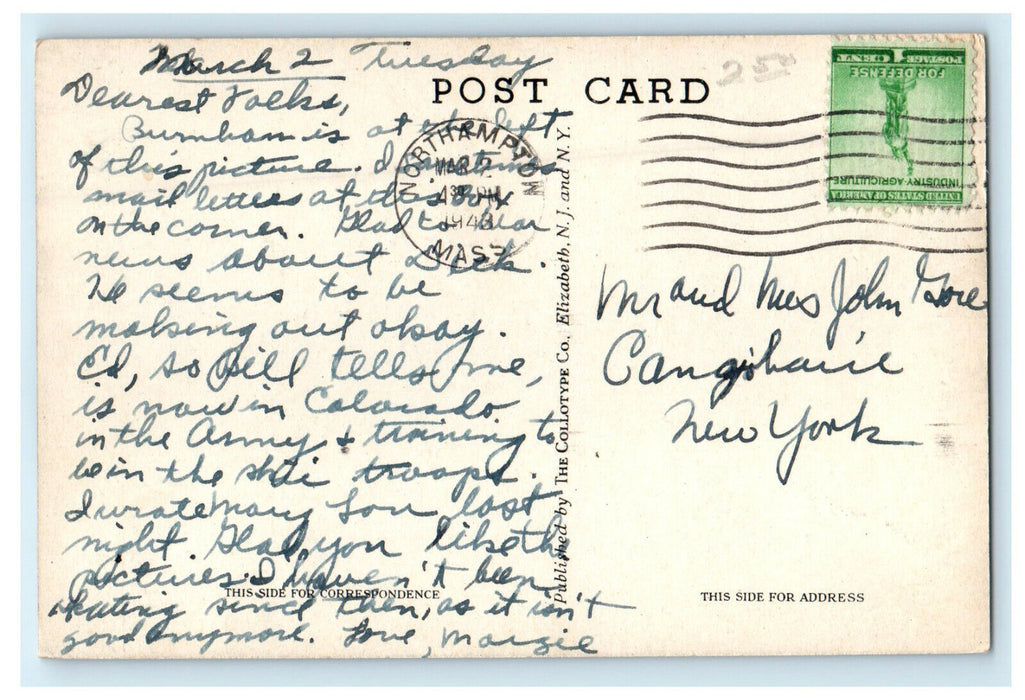 c1905s Alumnae Building, Smith College, Northampton, Massachusetts MA Postcard