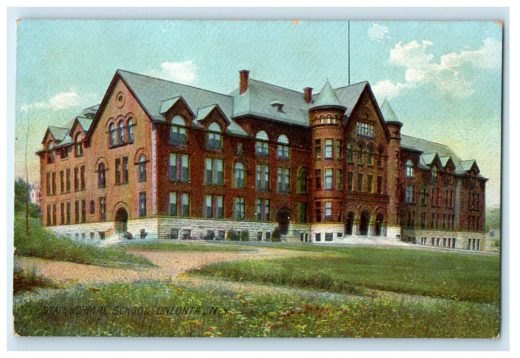 c1910s State Normal School, Oneonta, New York NY Unposted Postcard